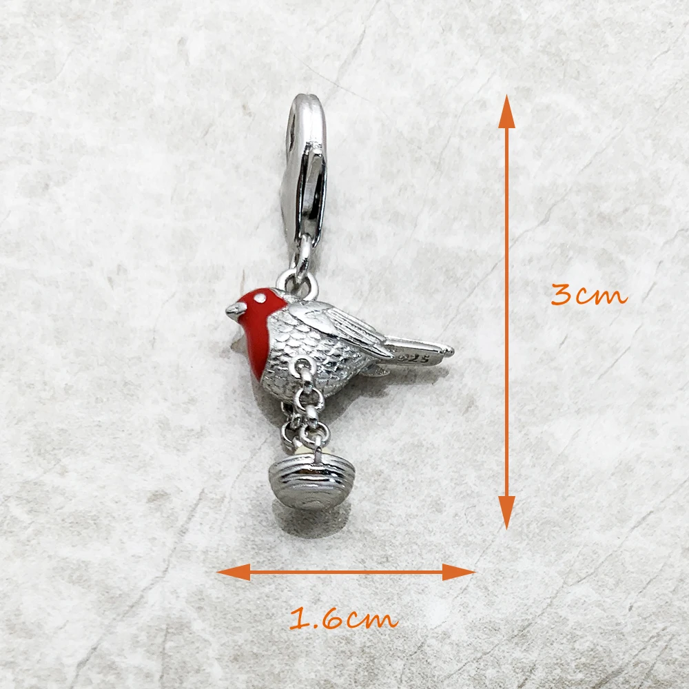 Orecchini a bottone in argento sterling a forma di rondine, orecchini
