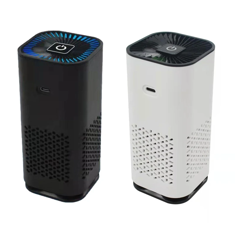 

Small Air Purifier Ionic Car Deodorizer HEPA Fresheners Filter Air Cleaner for Home, Car, Travel, Bedroom, Office Dropshipping