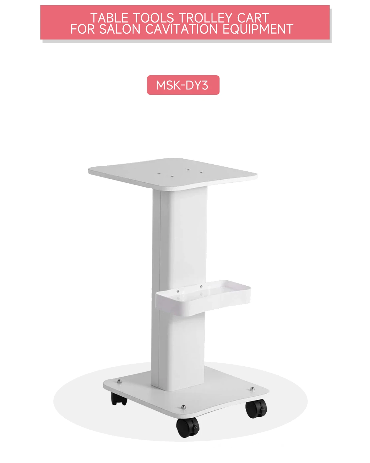 Multifunctional Beauty Salon Rolling Trolley Home Use Cart with Wheels Aluminum Stand Beauty Equipment Storage Cart