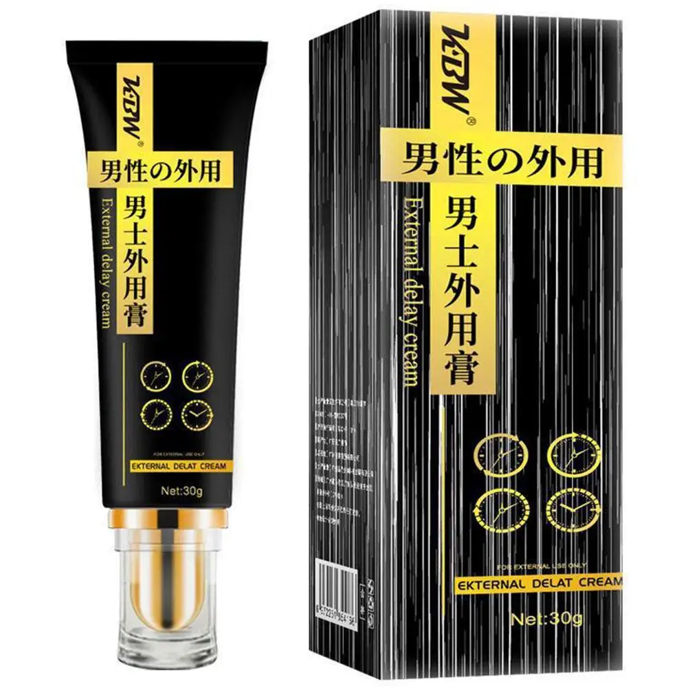 Men's External Delay Cream 30g, Long-term Sexual Time Control For Couples, Private Area Care Massage Cream Adult Product 30g