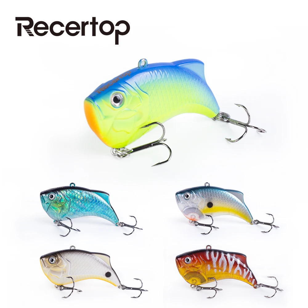 Recertop Plastic Blade Artificial Bait VIB Fishing Lures 6.5cm 14g