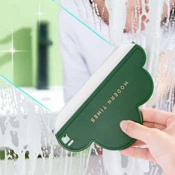 New Soft Silicone Glass Scraper Mini Cloud Shape Wiper Household Kitchen Bathroom Glass Cleaning Tools Car Window Cleaner Brush 1