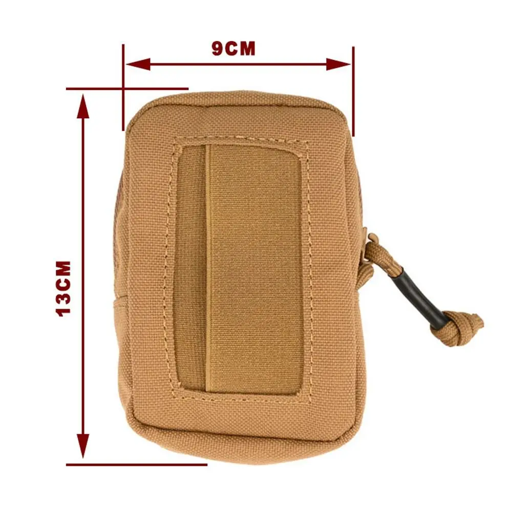 Tough Nylon Duty Belt Gloves Pouch Solid Color Portable Molle Accessory Pouch Multifunctional Storage Outdoor Hunting Bag Coin