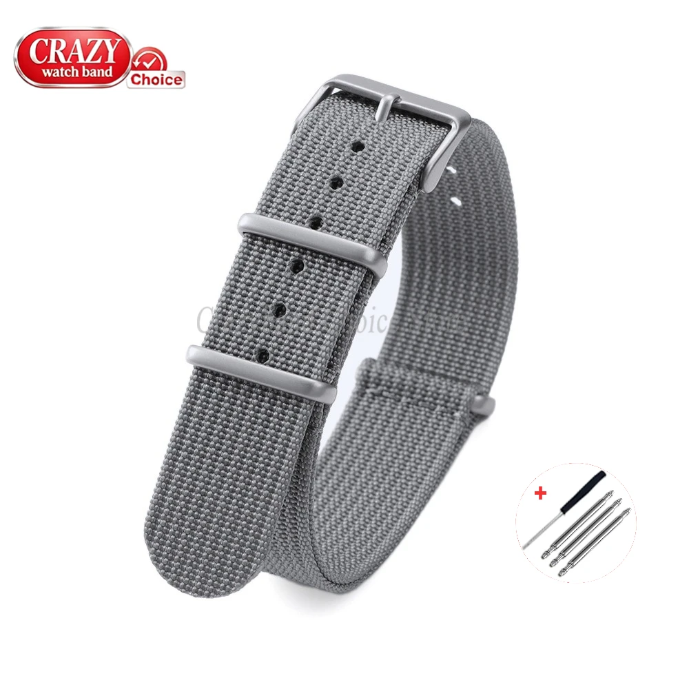 Nylon Canvas Weave Sports Wristband - Universal Replacement Watch Strap