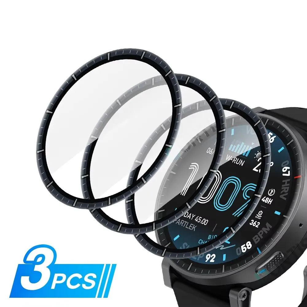 Ultra-HD Full-Coverage 3D Curved Screen Protector for Smartwatch - Durable Protective Film Accessories (Not Glass)