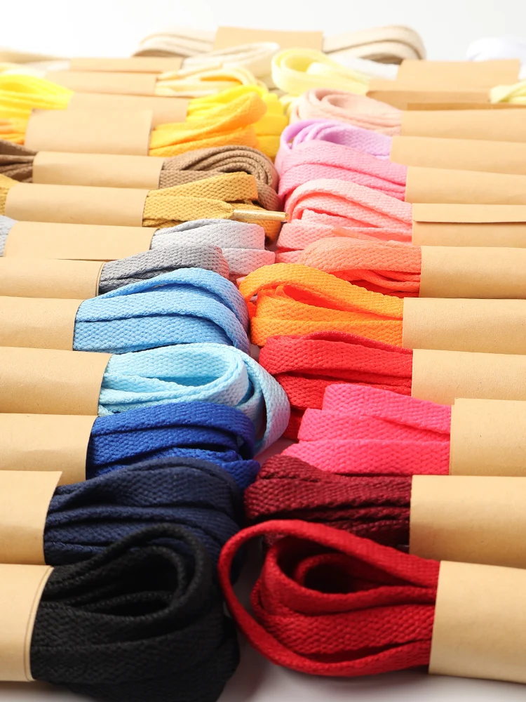 Vibrant HiberniFlat Wide Shoelaces - 25 Color Options