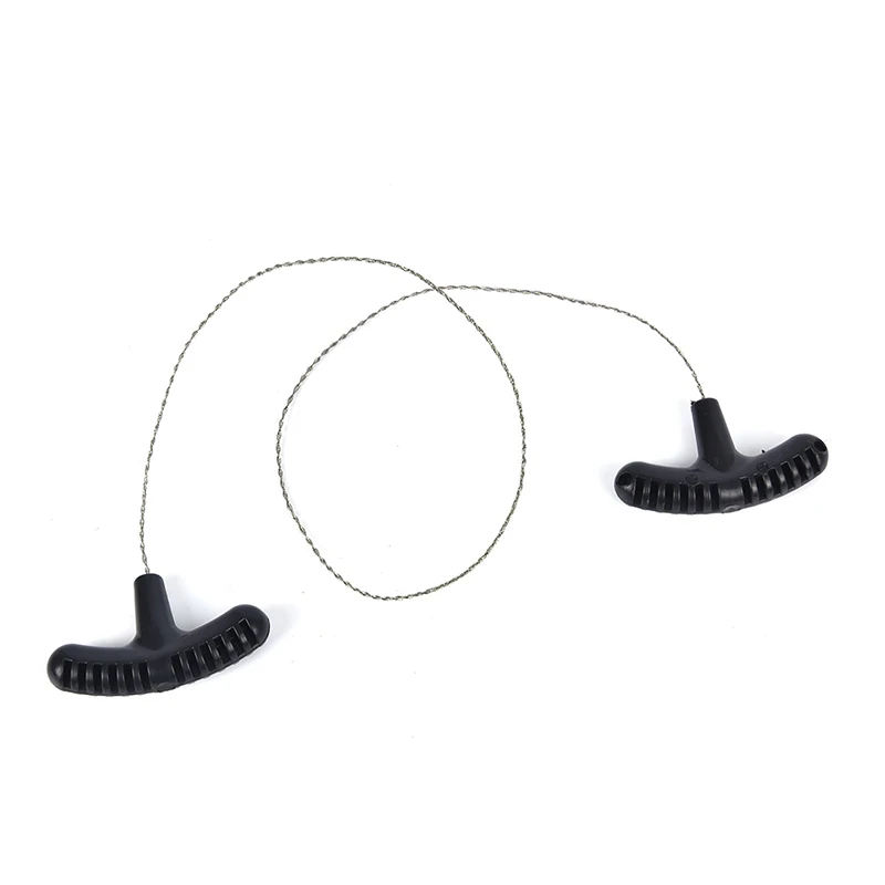 1PC Outdoor Camping Hiking Pocket Saw Wire Travel Emergency Survive Tool Stainless Steel Wire Kits With Finger Handle