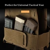 Tactical Airsoft AR15 FC Vest Accessories Triple 5.56 Magazine Pouch Hunting Vest Front Flap Hook Loop Mag Bag Built-In Clip 4