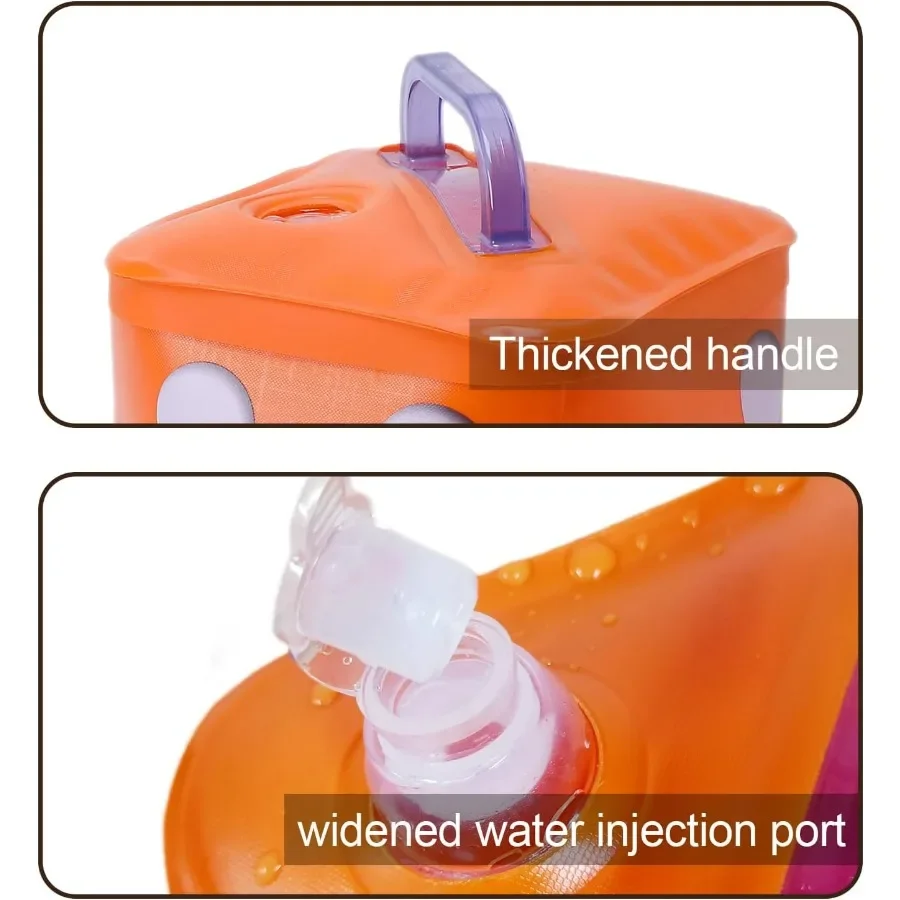 Travel Dumbbells, Water Filled Dumbbells Set, Fitness Exercise Dice 15 lbs, Portable Fitness Equipment, Fun for Strength Trainin