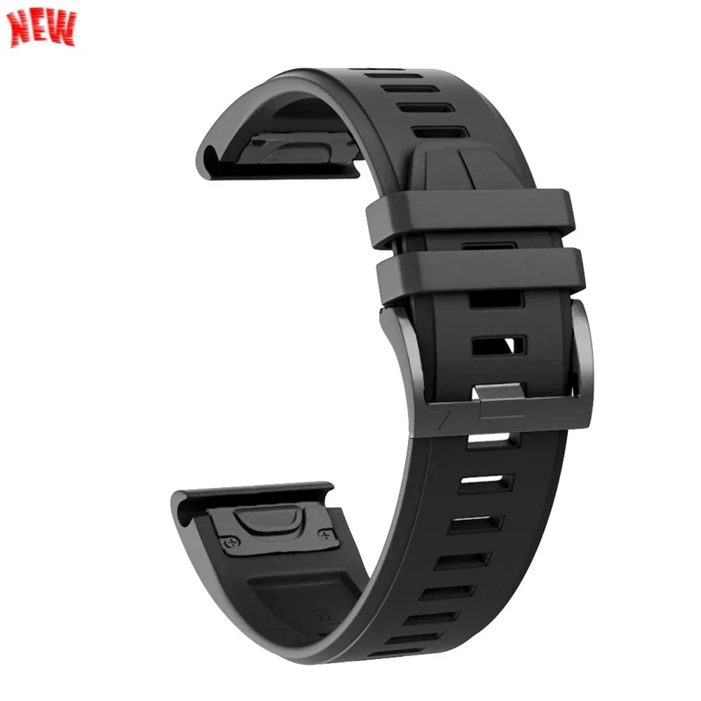 Durable Silicone QuickFit Bracelet - 22mm/26mm Adjustable Band