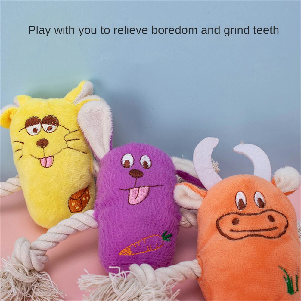 Peluche Mouse Pet Toys Soft Cute Animal Rabbit Squeaky Sounder Flanella Toys Training Safety Solid Bite-Resistant Cow Cat Dog Toy