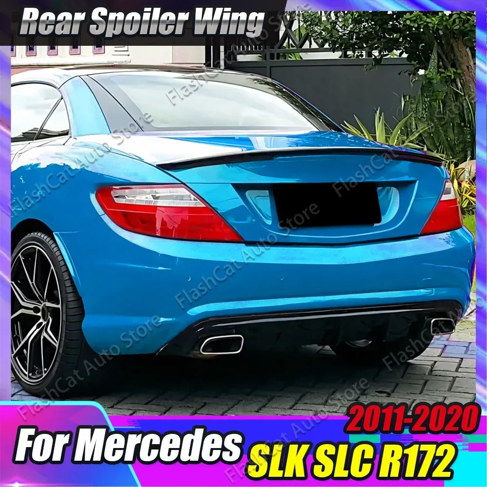 Rear R172 R172 Tail Wing Body Kits Part Gloss Black For Mercedes Benz SLK SLC ...