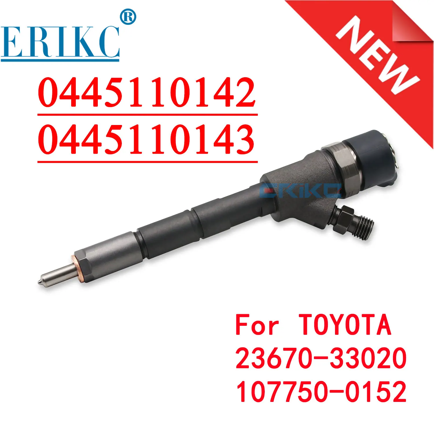 

0445110143 0445110142 Fuel Common Rail Injector 0 445 110 142, 0 445 110 143 for Bosch Toyota 23670-33020 107750-0152