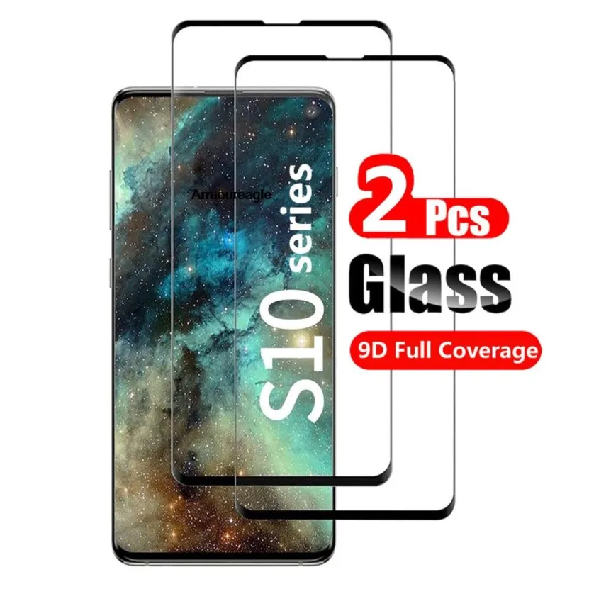2pcs 3d Curved Tempered Glass On For Samsung Galaxy S10 Lite Plus S10