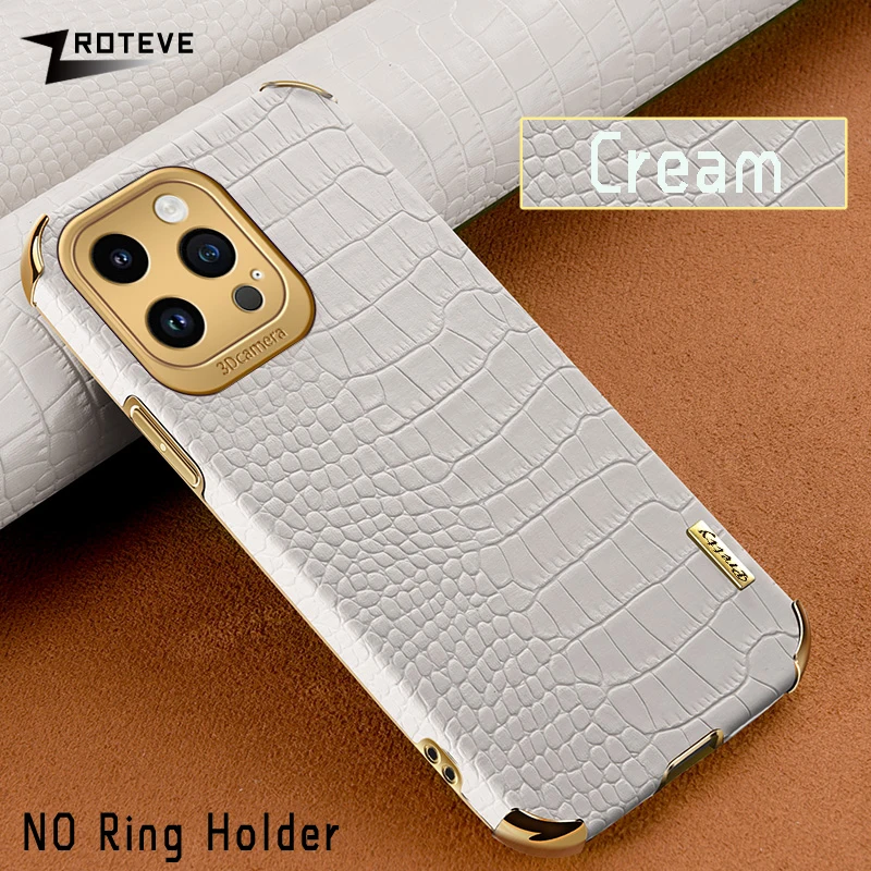 thumbnail image 1 of For iPhone15 Pro Max Zroteve Plating Silicone Crocodile Leather Cover For iPhone 15 14 13 12 11 X XR XS 7 8 Plus SE2 SE 2 3 Case, 1 of 5