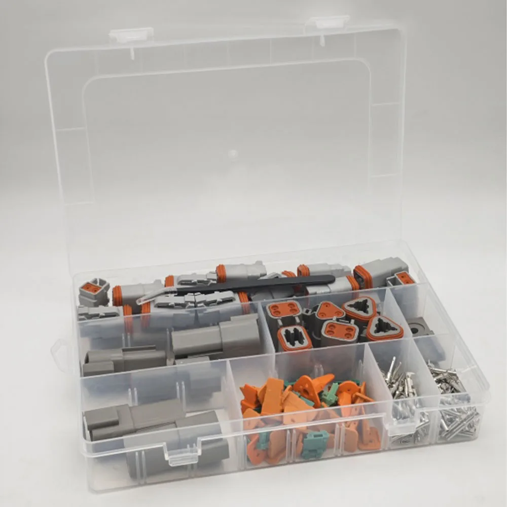 Steckverbinder-Set, 18 Sätze, 2/3/4-poliges DT-Steckverbinder-Set, wasserdichte Kfz-Kabelverbinder, elektrisches Steckverbinder-Set