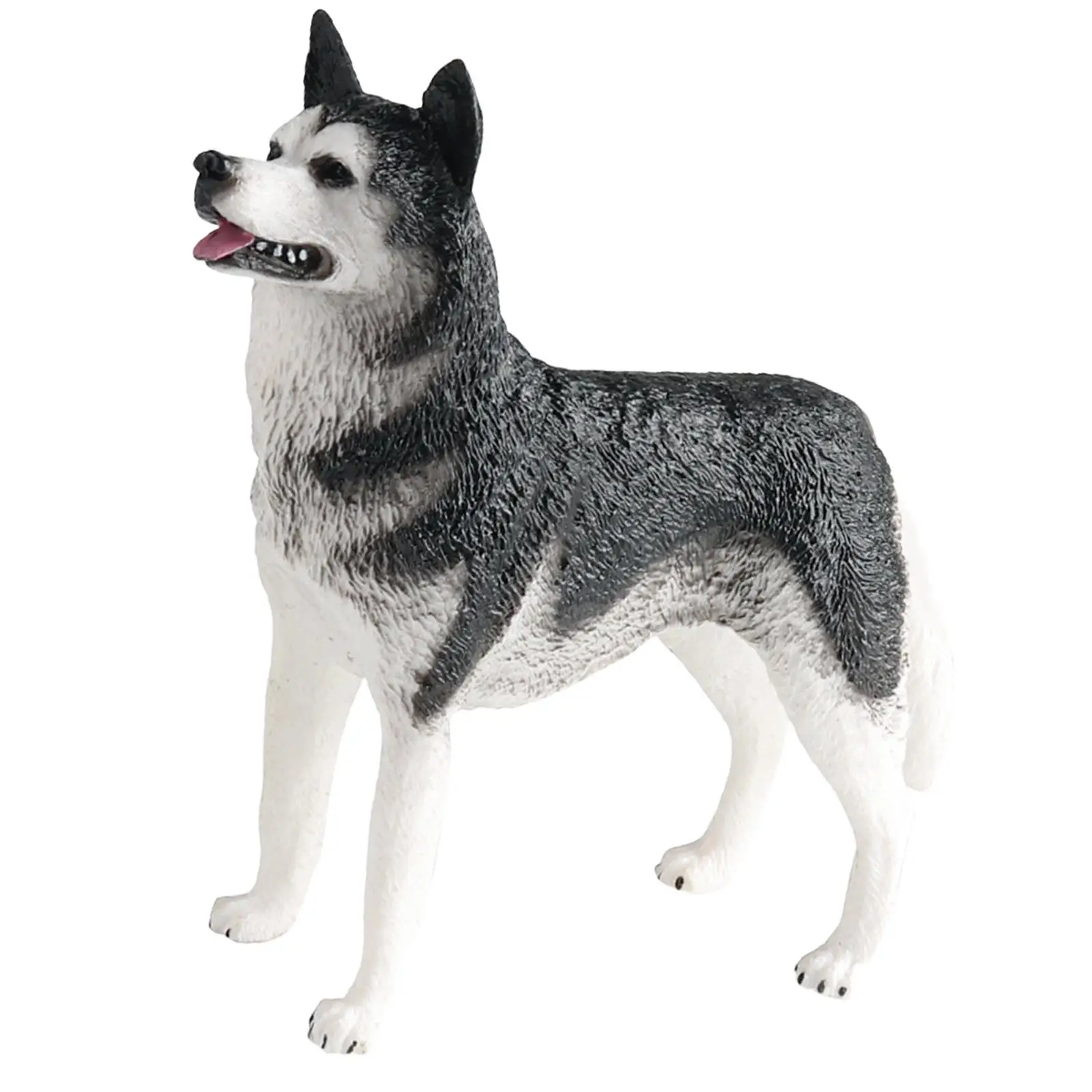 Realistic Dog Figure Toys Husky Dog Statue, Decorative,Animal Figurines Small Animal Toys for Girls Boys