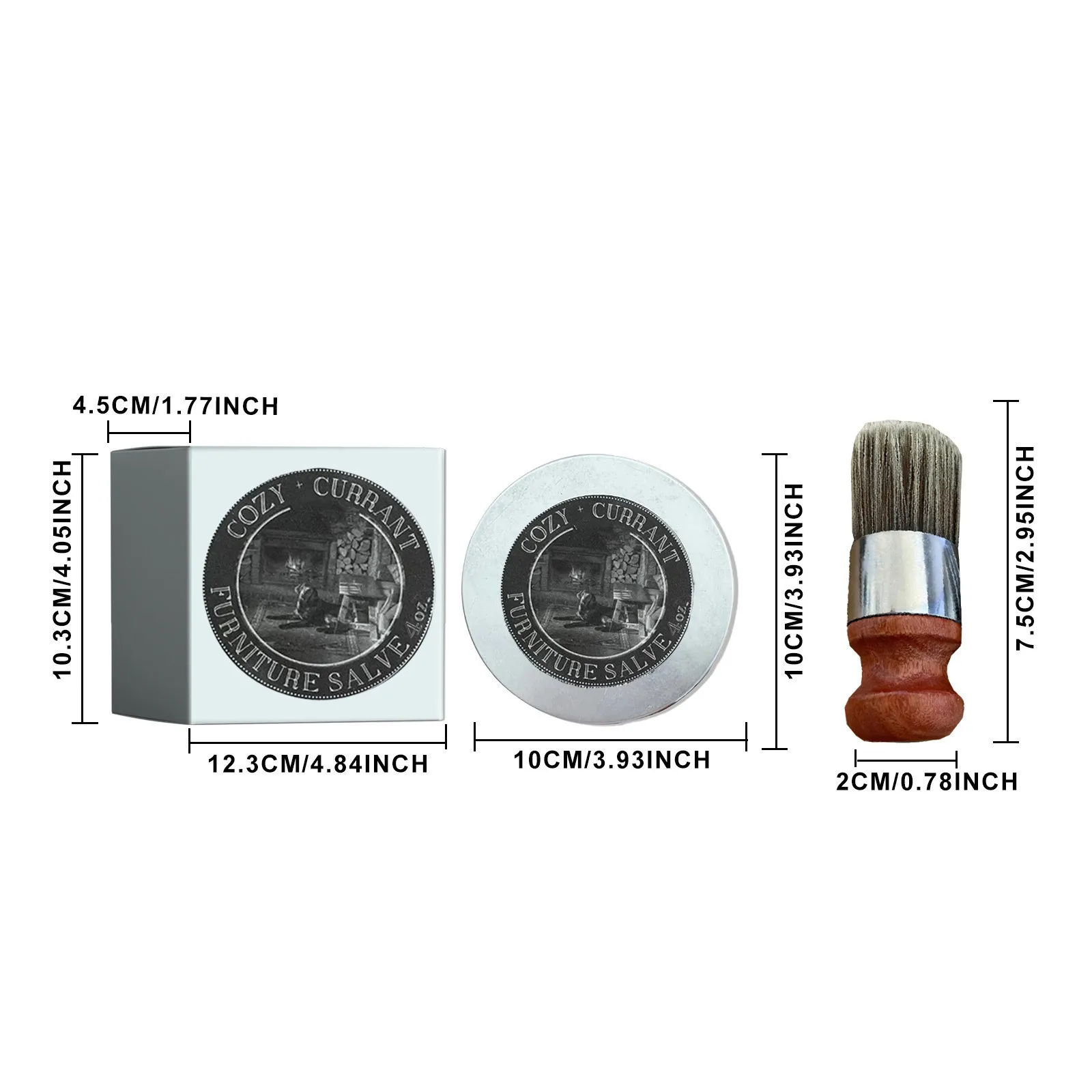 Cosas Para El Hogar Furniture Salve For Leather, Furniture Salve/Leather Salve With Boar Bristle Brush For Home
