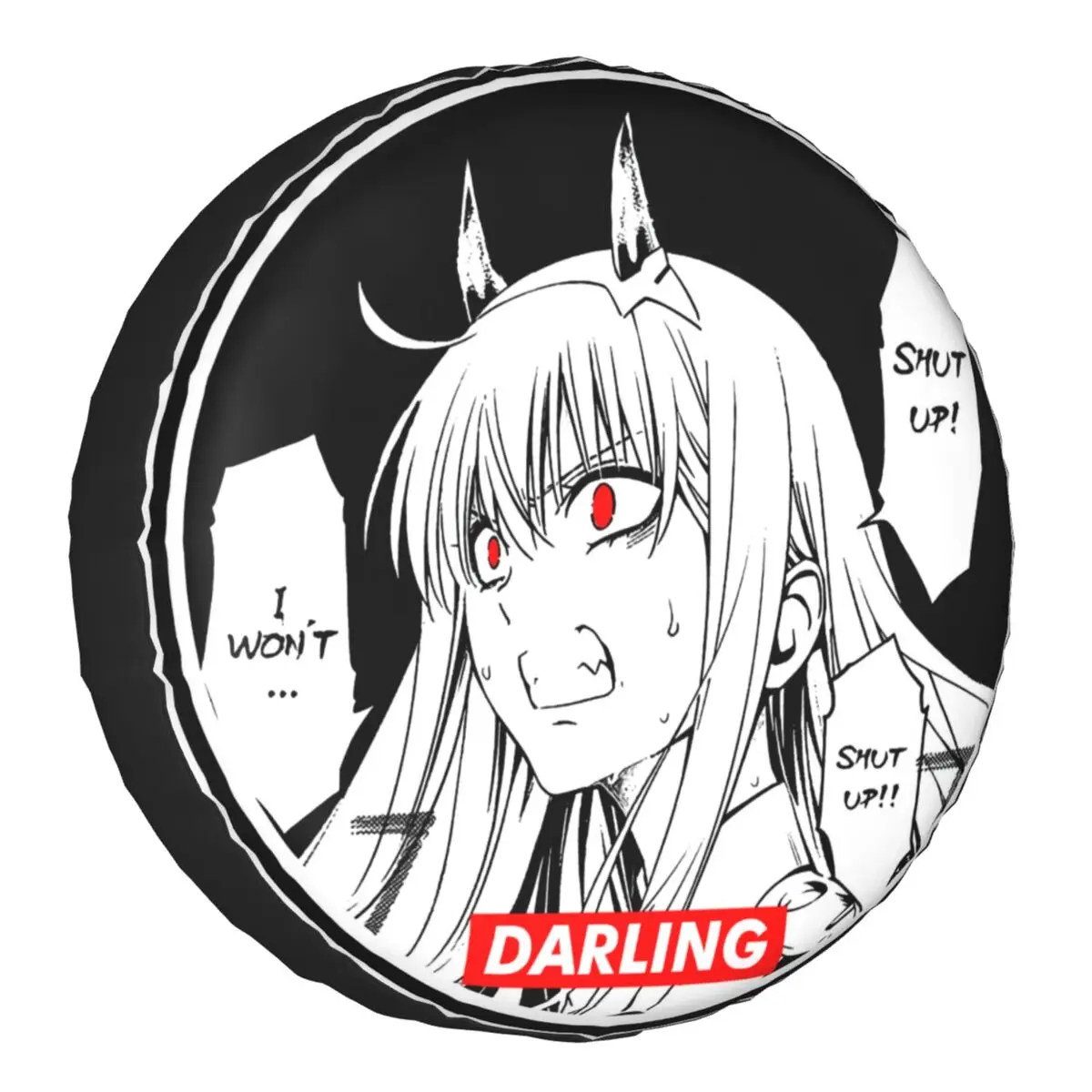 

Zero Two Tire Cover 4WD 4x4 Trailer Anime Manga Darling in The Franxx Spare Wheel Protector for Toyota Prado 14" 15" 16" 17"