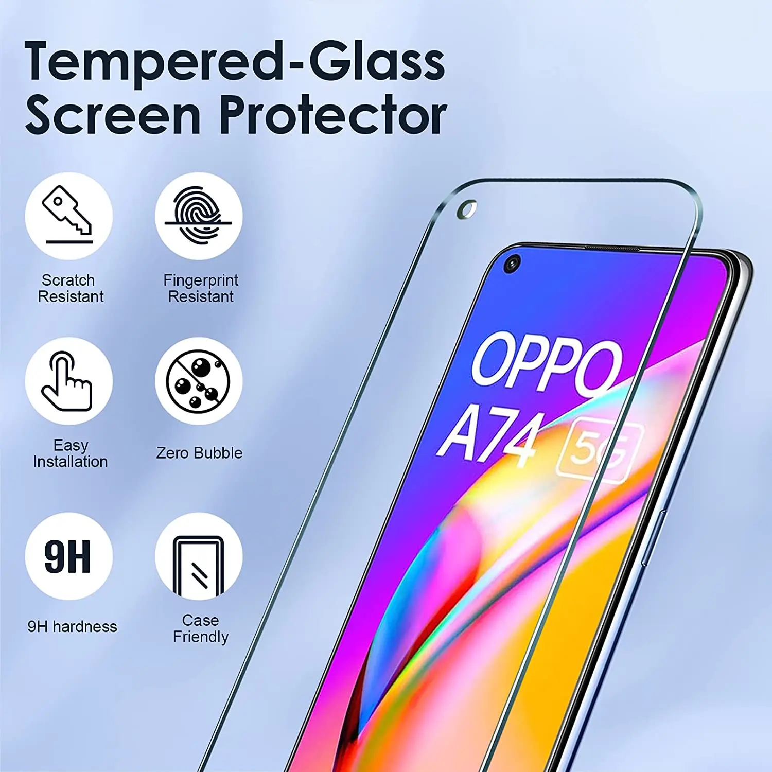 Рисунок 2 - закаленное стекло для OPPO A74