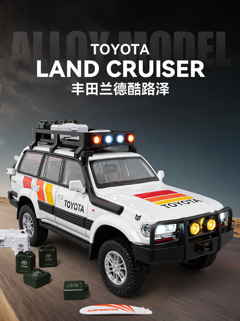 1:24 Toyota LAND CRUISER LC80 SUV Alloy Diecast Car Model Off-road