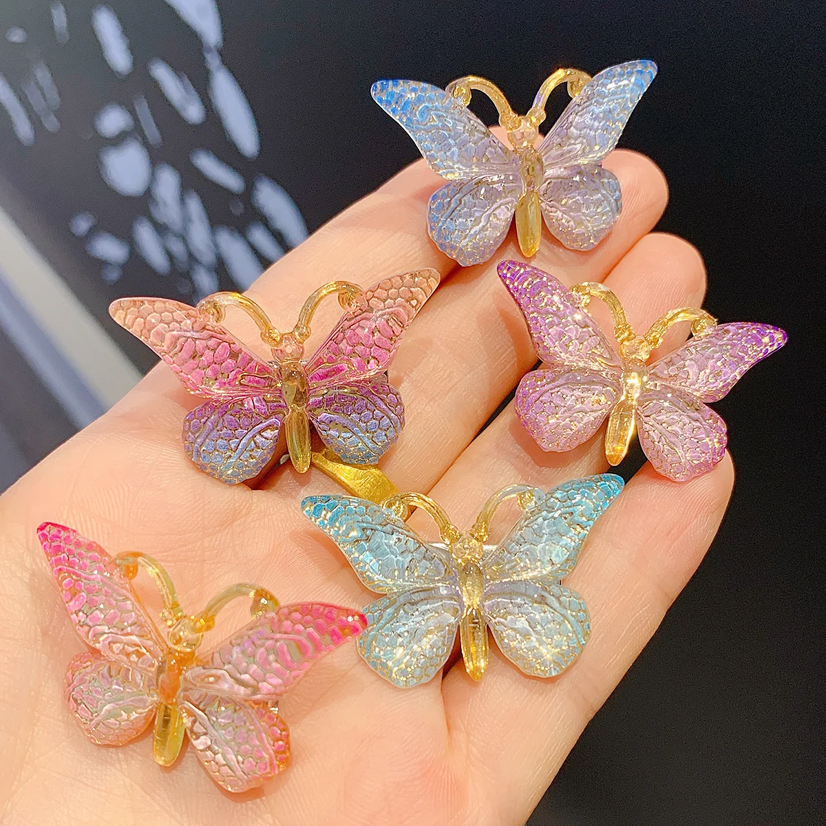 Colorful Butterfly Kids Hairpins Set - 5PCS