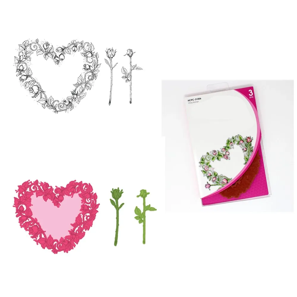 

Twig Rose Metal Cutting Dies And Stamps For Diy Scrapbooking Embossing Handmade Decoration Template Craft Dies New Arrivals 2023