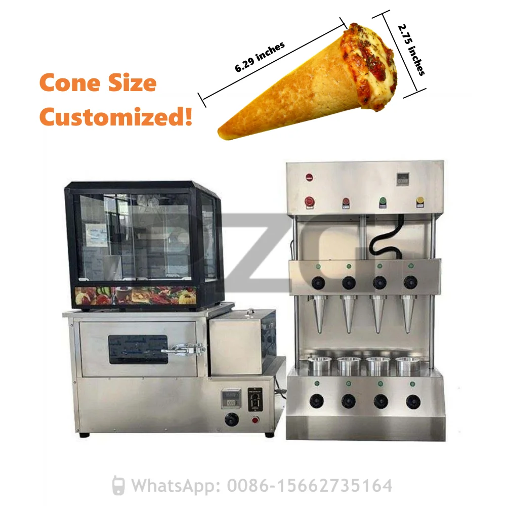 3000W Cone Size Snack Pizza Cone Making Machine Pizza Moulding Machine