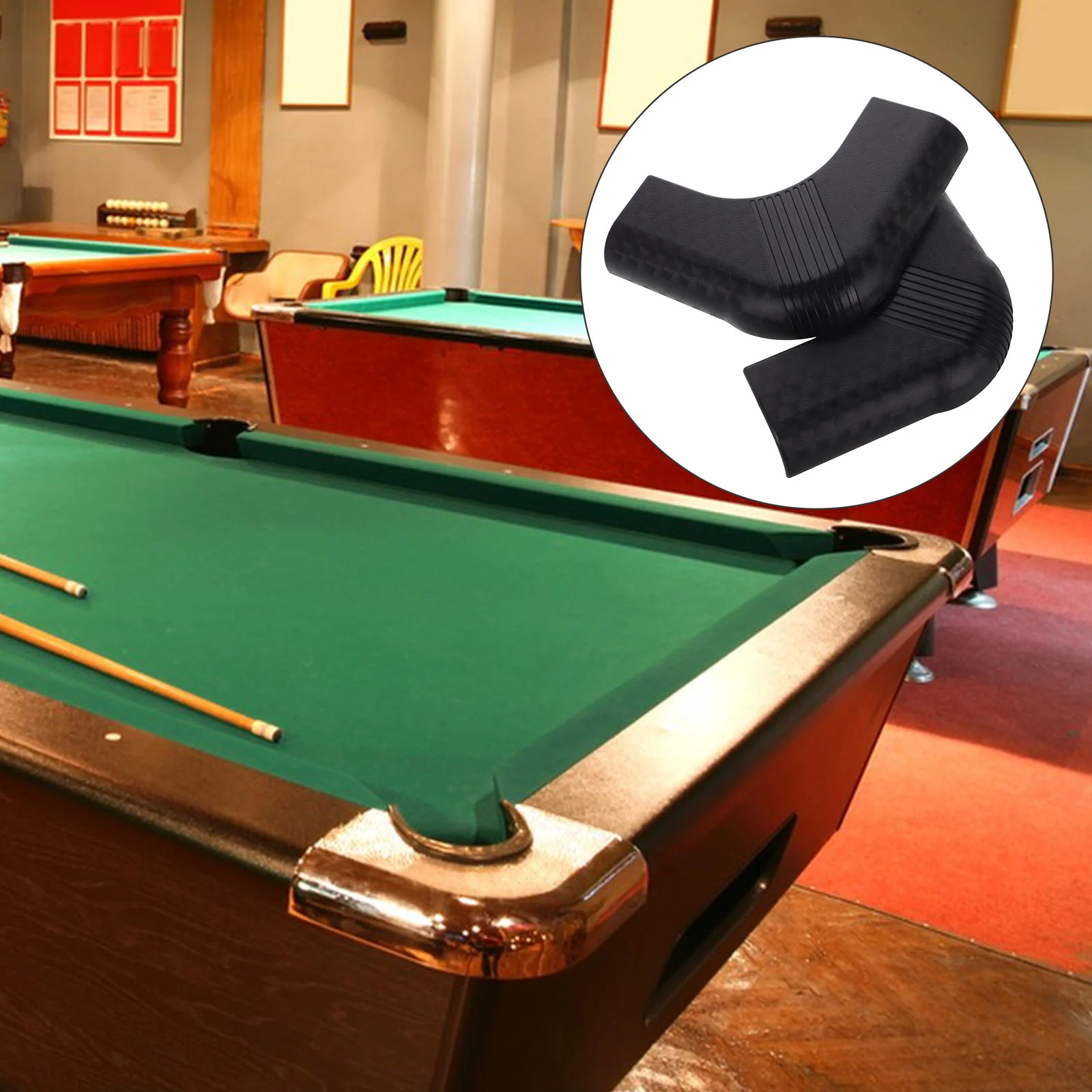 2Pcs Nylon Corner Protectors For Pool Table Guards Billiard Table Corner Covers Snooker Balls Accessories Entertainment Hardware