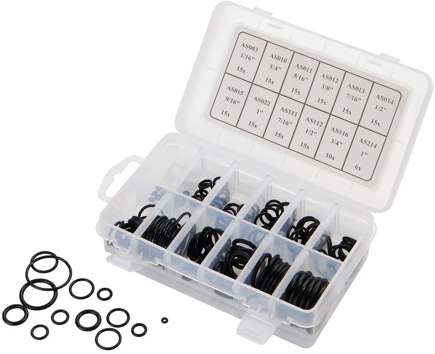 166 Pieces Scuba O-Ring Kit Scuba Diving Rubber Orings FKM 90Dive Hoses Ring Diving Dive Gear Equipment Tanks o ring o ring seal set rubber seal ring