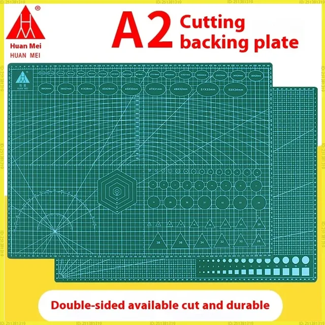 A2 60 * 45cm Cutting Board Grid Line Self-Healing Cutting Board Craft Card Multicolor Double-Sided Desktop Manual Cutting Pad 1