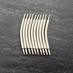 Stainless Steel Curved Spring Bar Watch Strap Link Pins, 1.5mm & 1.8mm Diameter, Fits 16mm - 24mm Bands - 21mm (Dia 1.5mm 10pcs)