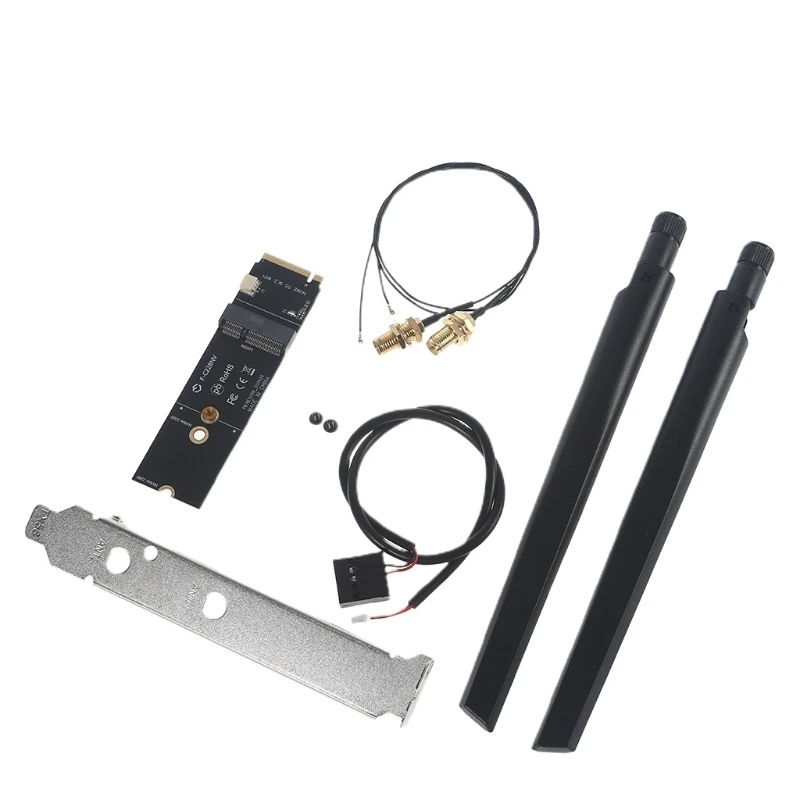 M.2 to NVME Wifi Card M.2 key M WiFi Converter Adapter for Solid State Drive Desktop Motherboard