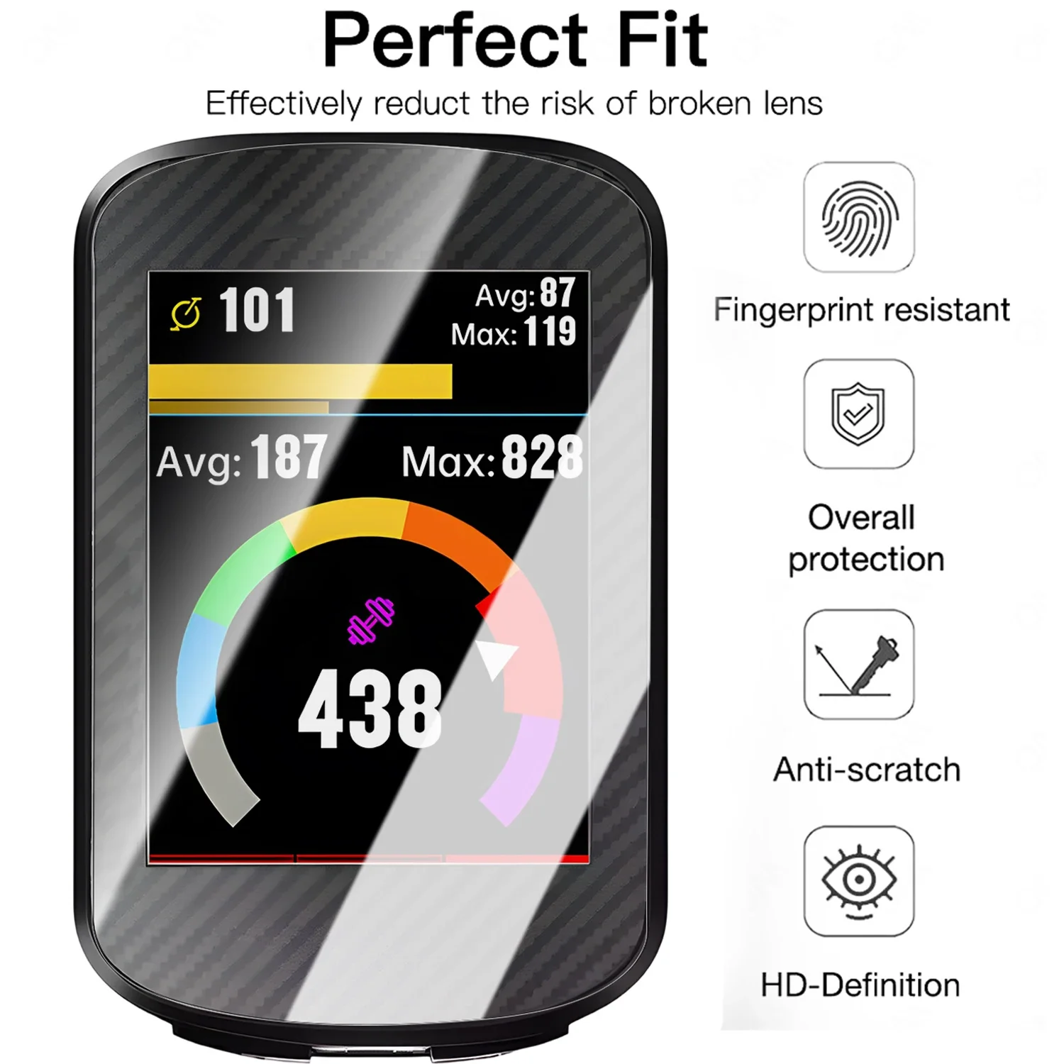 for IGPSPORT BSC 300 300T 200 200S 100 100S Tempered Glass Screen Protector HD Protective Film Cover for IGPSPORT BiNavi BSC 300