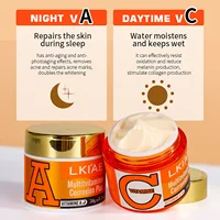 Crème visage éclaircissante LKIAE Vitamines C, Vitamines A, réduit les taches brunes, nettoie la peau, crème visage jour et nuit pour tous types de peaux 3