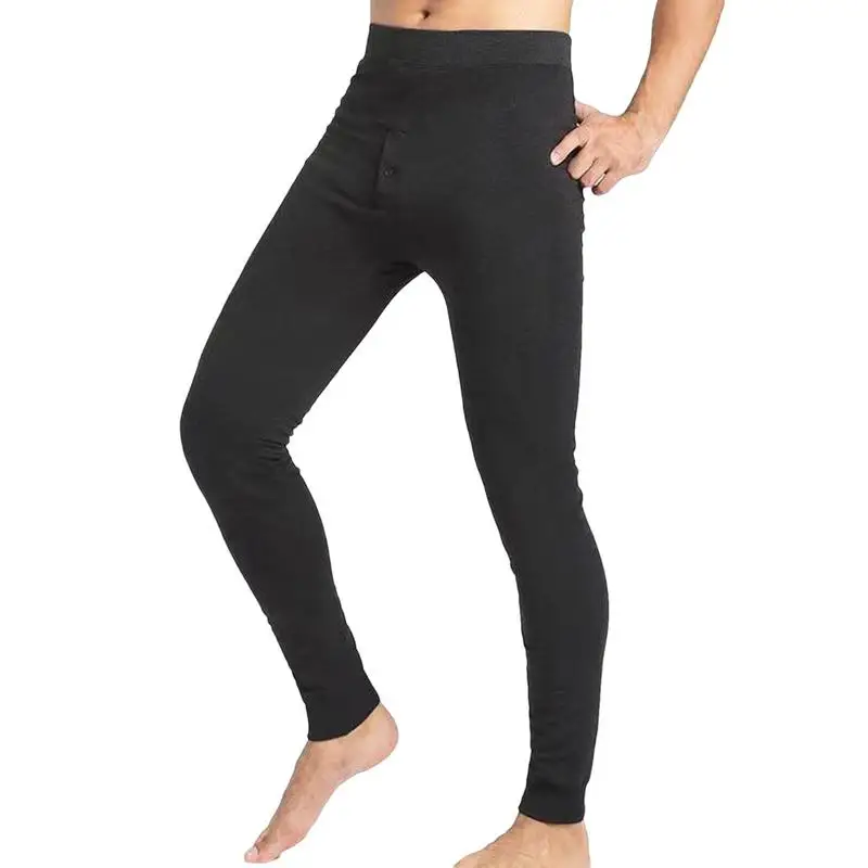 Thermal Pants For Men Fleece Lined Pants Men Thermal Underwear For Men Fleece Lined Base Layer Set For Cold Weather