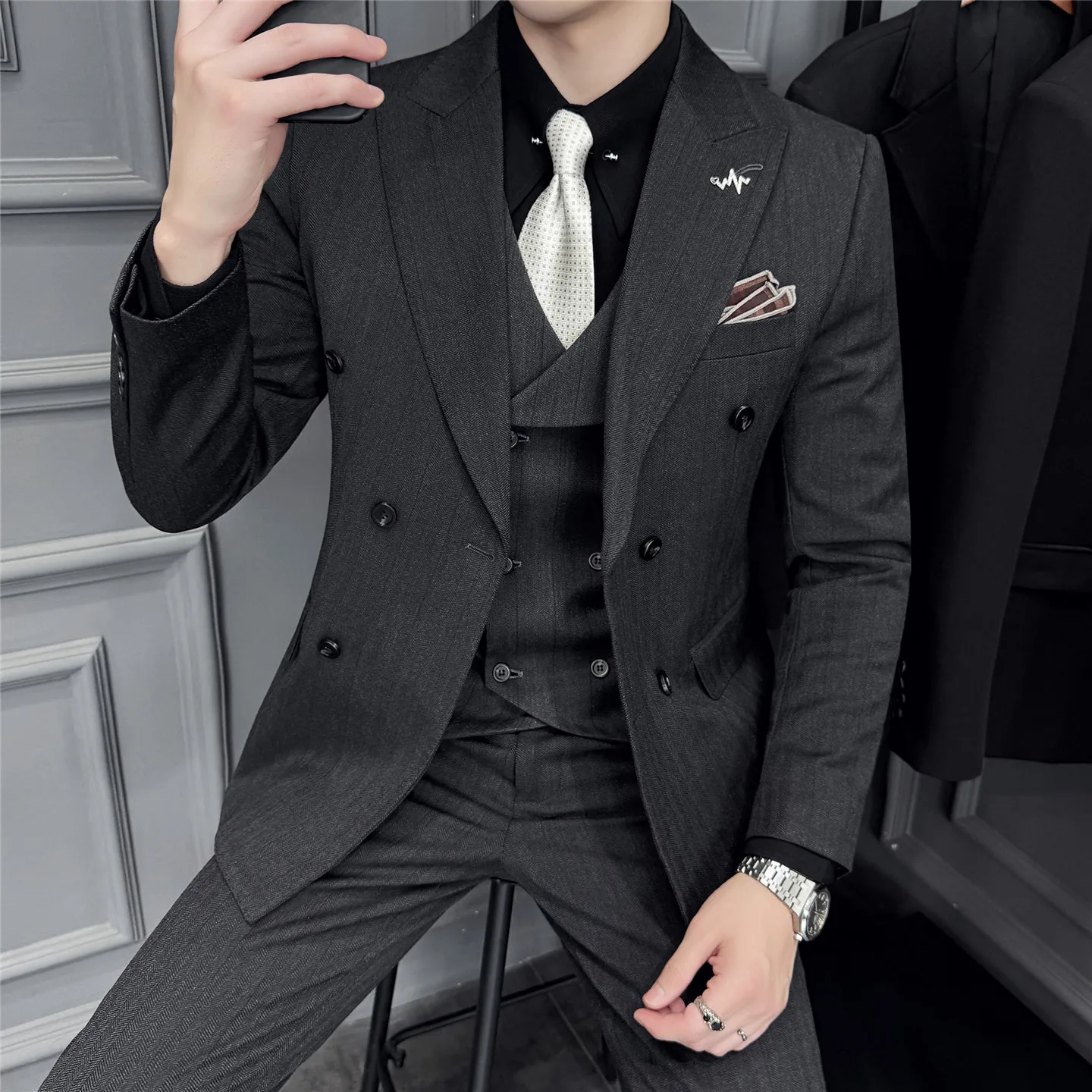 Costume de mariage haut de gamme pour hommes d'affaires