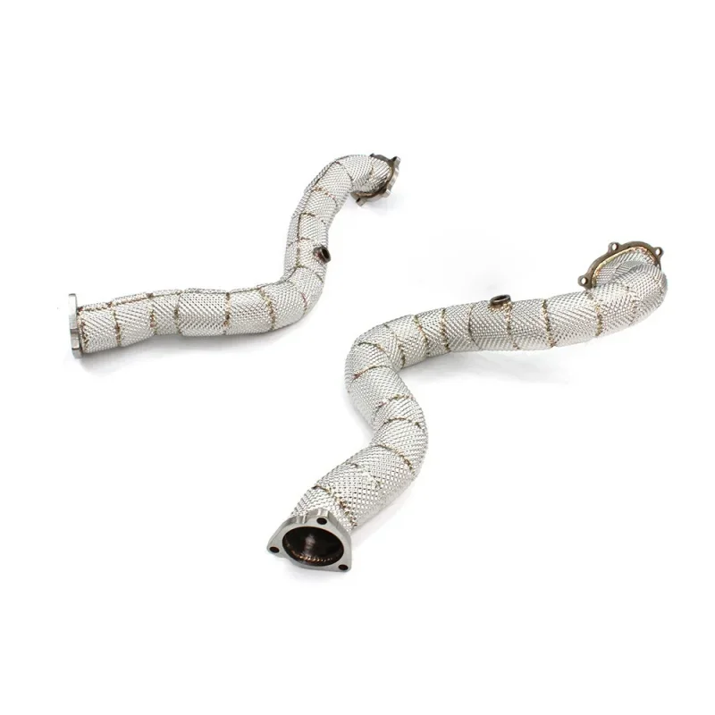 Exhaust Downpipe For RS6 4.0T 2013- High Performance Racing Car Exhaust systems Stainless Steel304 Catless downpipe