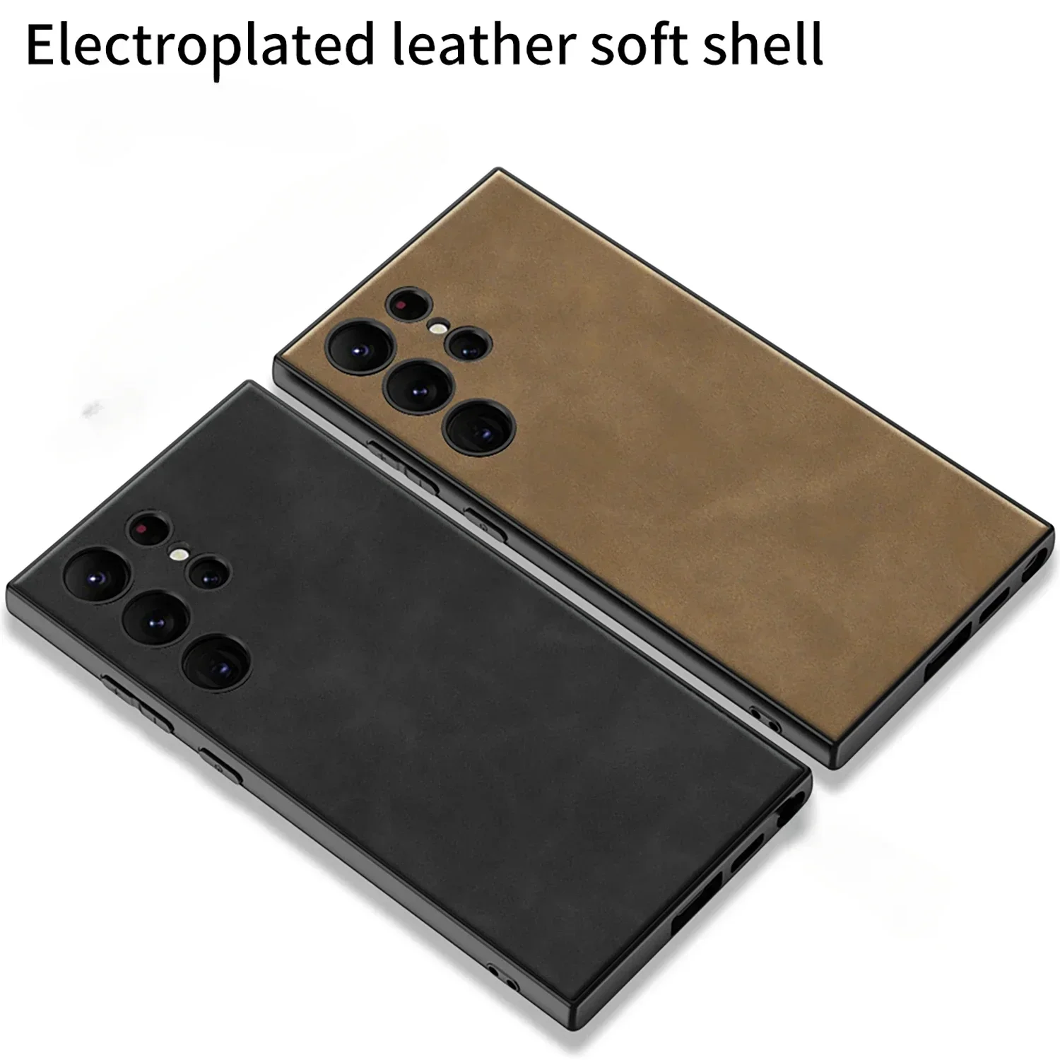 Leather Shockproof Phone Case - Hard Shell Protection