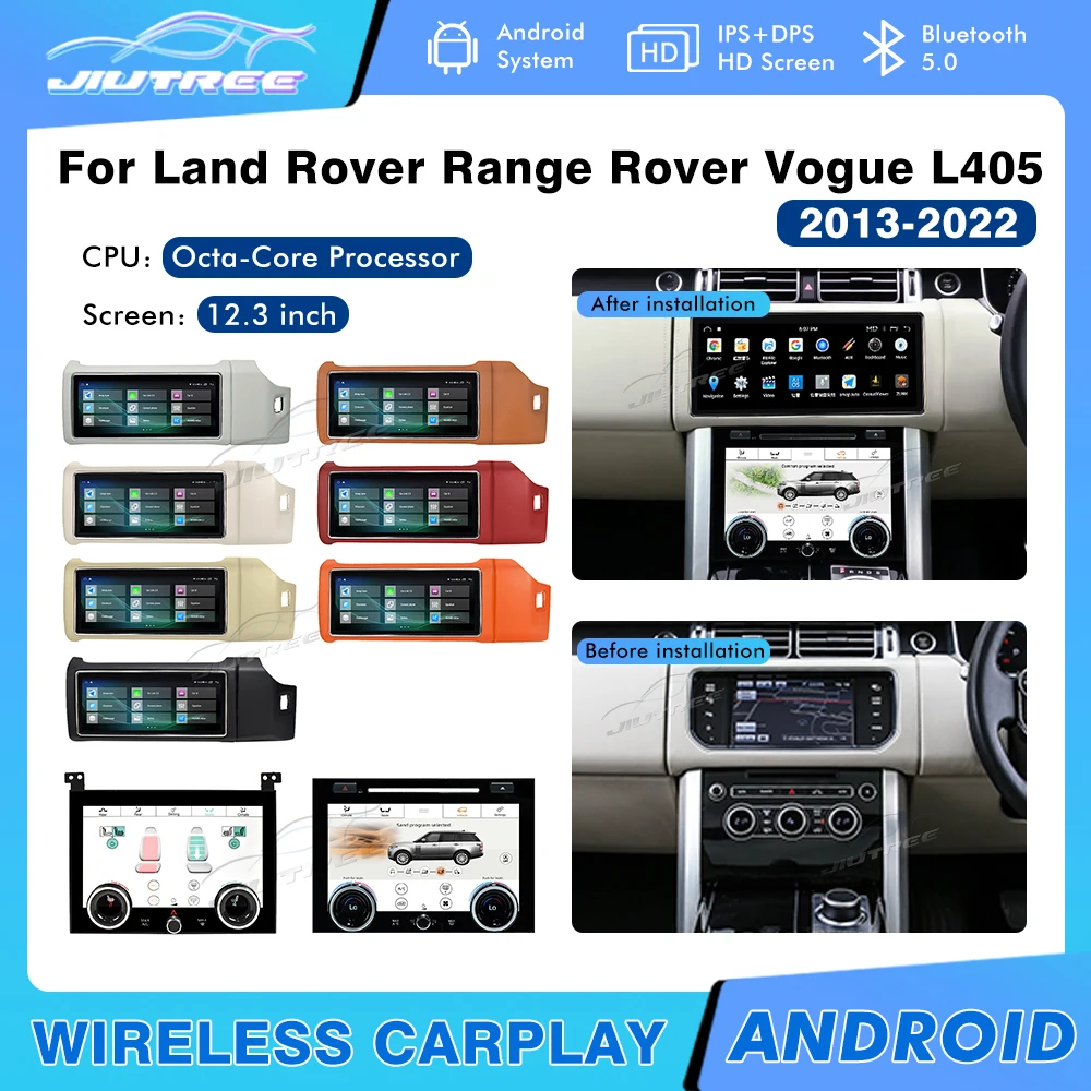 

128G For Range Rover Vogue L405 RHD 2013-2022 Car Radio Touch Screen GPS Navigation Multimedia Player Carplay Stereo AC Panel