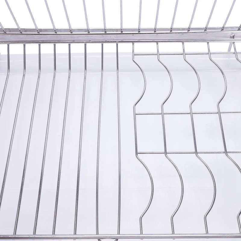 Stainless Steel Folding Hanging Dish Rack Draining Bowl Rack Plates Organizer Tableware Kitchen Storage Kitchen Organizer Shelf 4