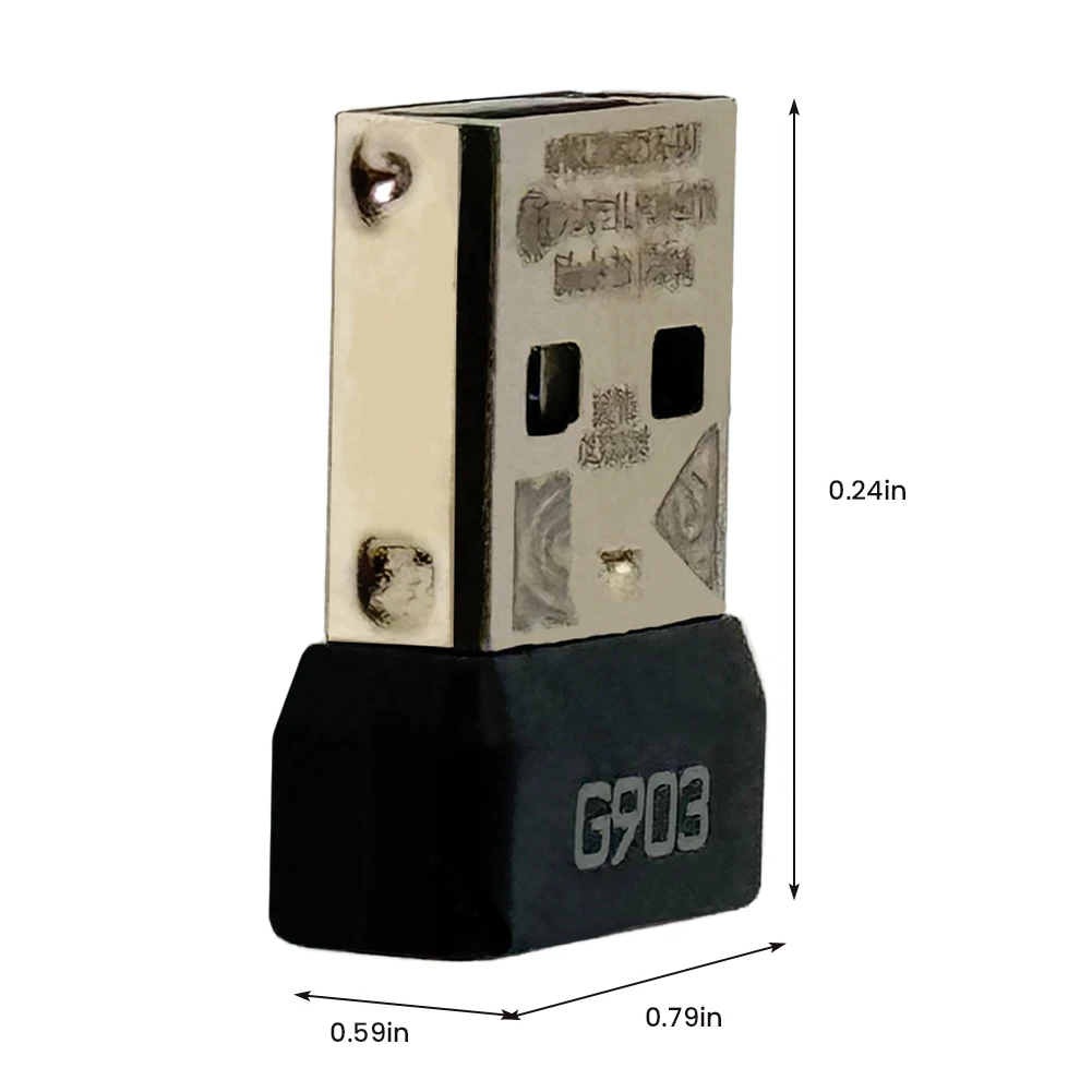 2.4Ghz USB Receiver For Logitech G903 Mouse Plug And Play Wireless USB Dongle Adapter Portable Gaming Mouse Receivers Adapters