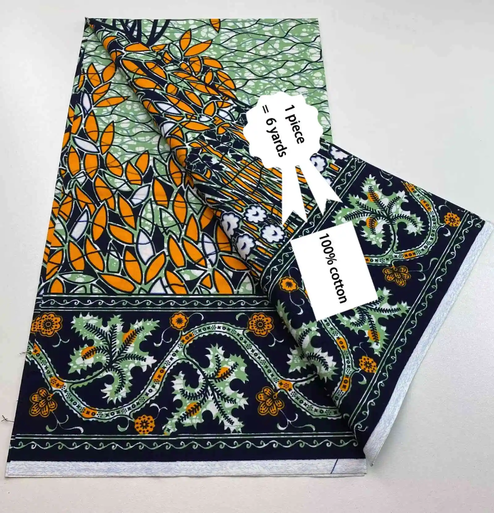 2025 100% Cotton Newest Block Real Wax Print Fabric African Ankara Wax Fabrics Soft Dutch Sewing Ghana Wax Fabric 3