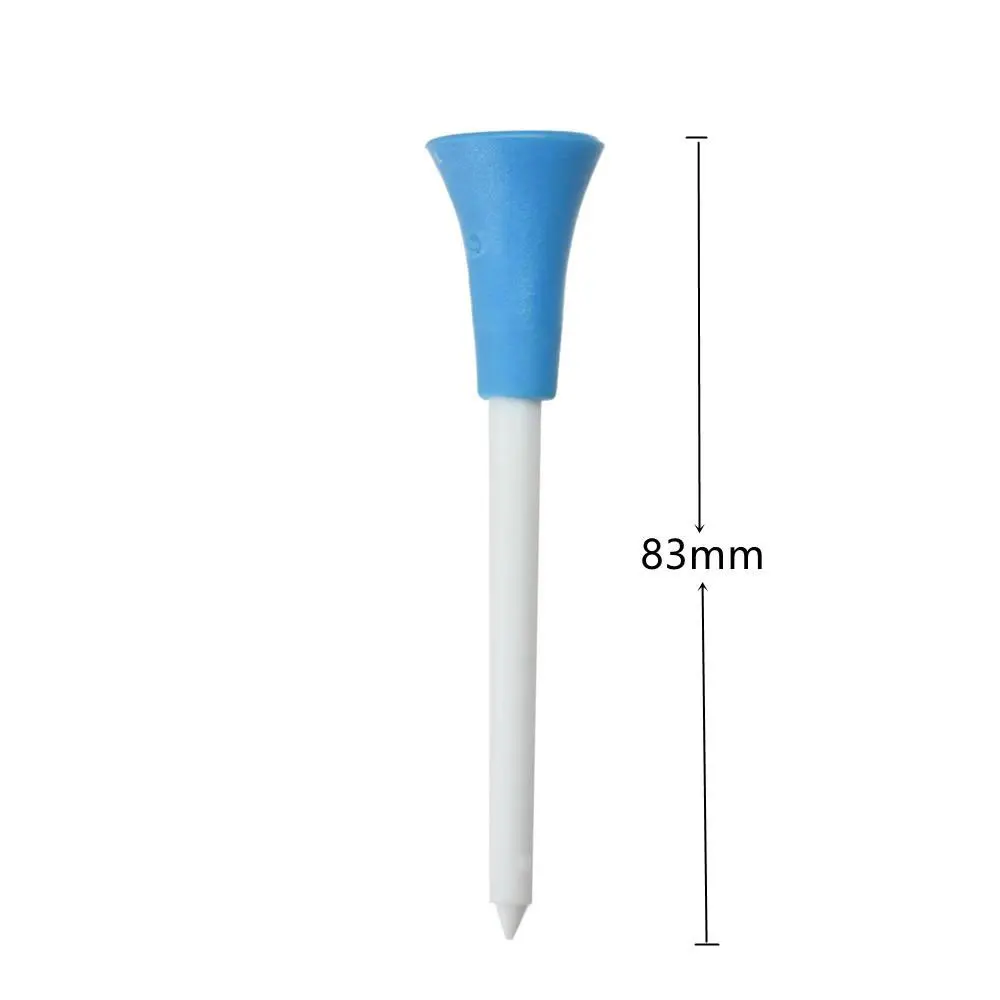 Rubber Cushion Top Golf Tees with Plastic Ball Holder - 10-40 Pieces, Assorted Colors