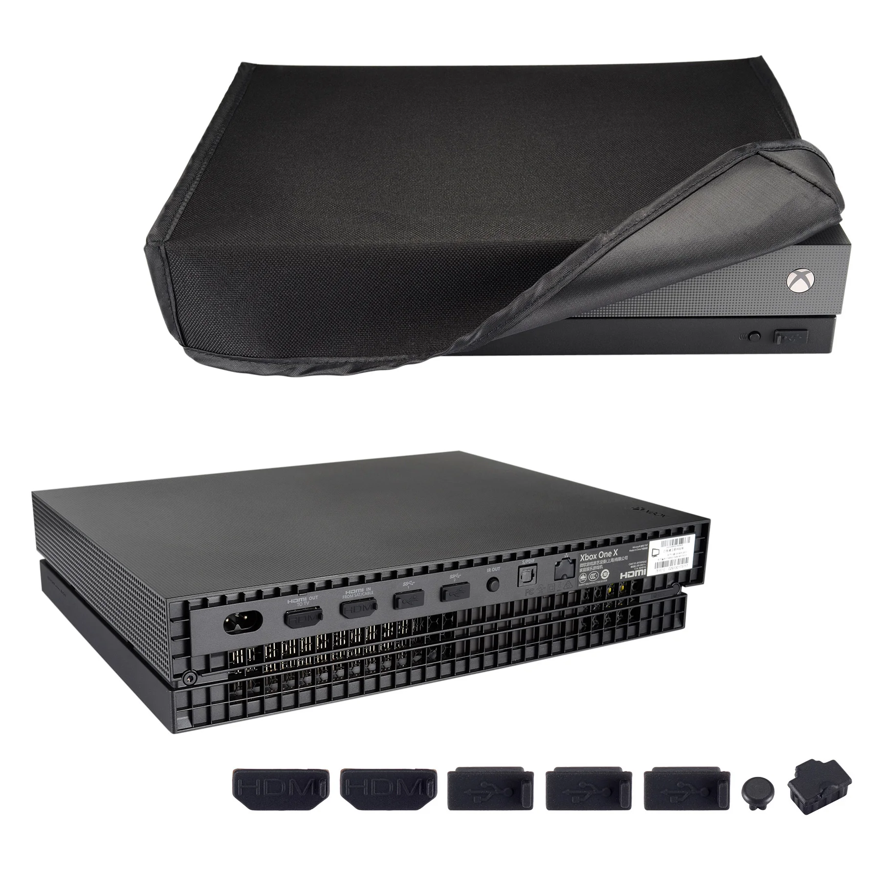 Set Di Tappi Per Tappo Antipolvere Silcone Con Rivestimento Morbido E Pulito Per Xbox One X Project Scorpio Console