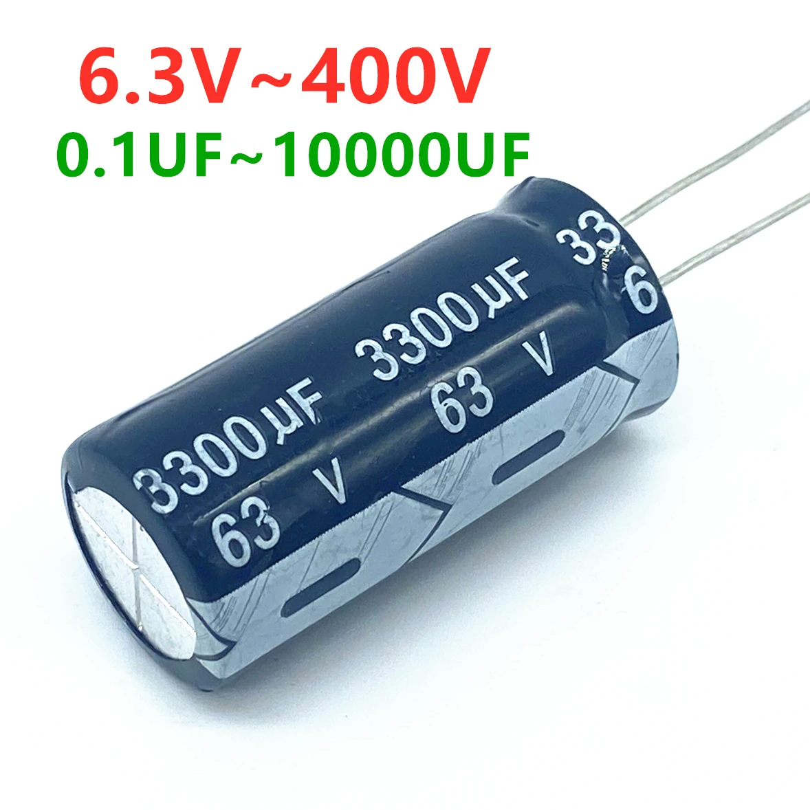 Aluminum Electrolytic Capacitor 6.3V 10V 16V 25V 35V 50V 63V 100V 400V 450V 47UF 100UF 220UF 330UF 470UF 680UF 1000UF 1500UF 20% electrolytic capacitor aluminum capacitor aluminum electrolytic capacitor