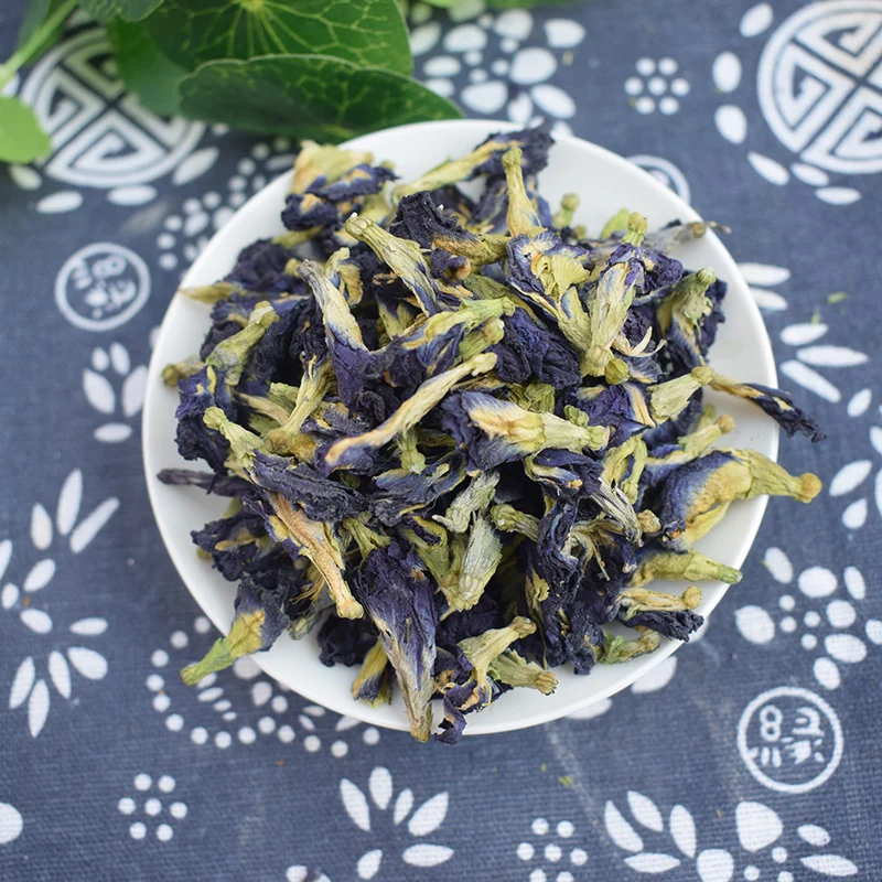 Clitoria Ternatea Tea Blue Butterfly Dried Pea tea Dried Clitoria kordofan pea flower Thailand 500g/1500g/bag blue butterfly pea flower tea liver nourishing tea