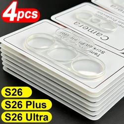 Ultra HD Clear Shatterproof Tempered Glass Camera Lens Protector - 4Pcs (For S26 Plus)