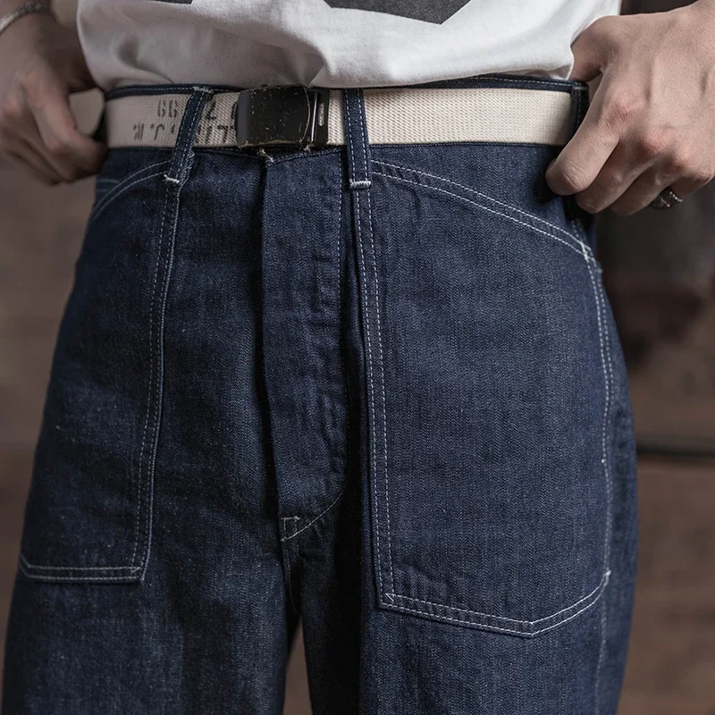 Rugged Bronson 1935 Army CCC Fatigue Dungarees M-35 Denim Pants Vintage Mens Workwear 2