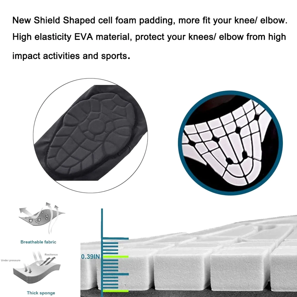 Knee Pad Elbow Pad Guards Protective Gear Kids/Youth 5-15 Year Sports for Basketball Baseball Football 1Pc